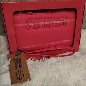 Steve Madden Pink Flash Wristlet Wallet